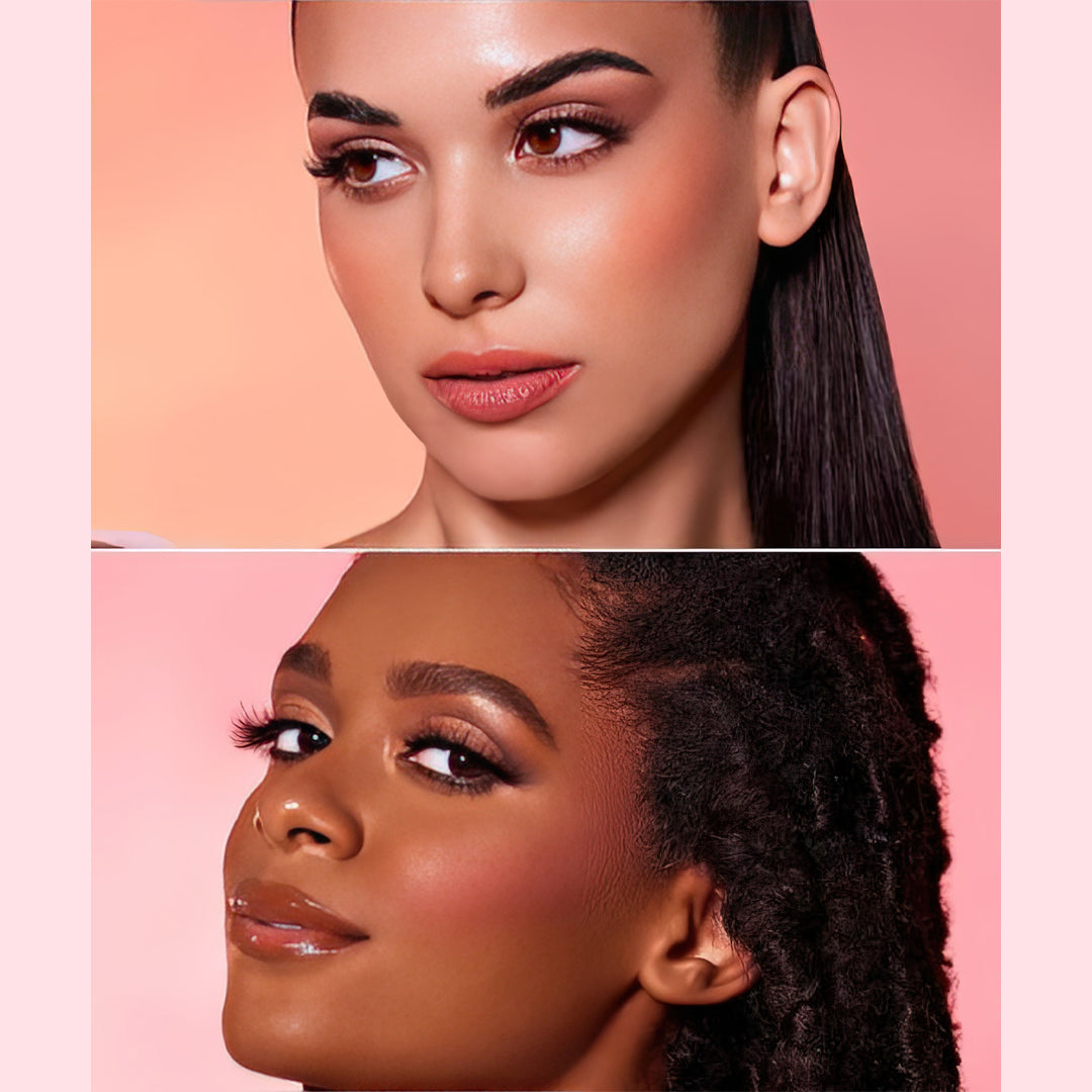 Perfect Glow Lip & Cheek Bundle (Blusher Sheglam + Lifter Lip Gloss + Kiko Double Touch}